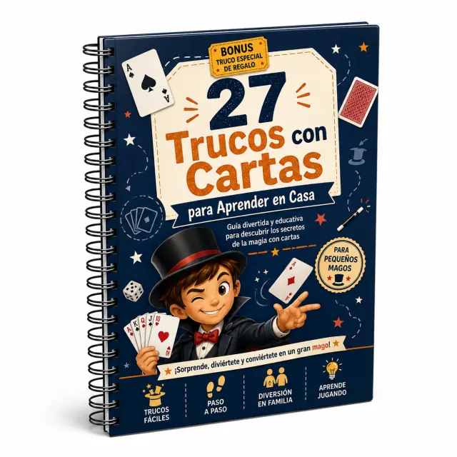 Portada de 27 Trucos con Cartas para Aprender en Casa